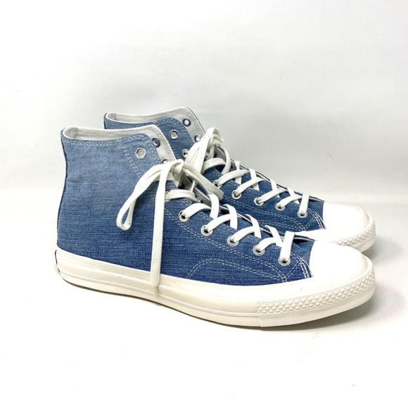 Converse All Star Chuck 70 High Top Light Denim Canvas Men’s Sneakers 165648C - Picture 3 of 9